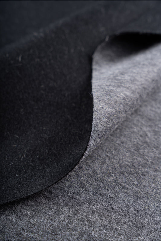 BABY ALPACA REVERSIBLE COAT FABRIC