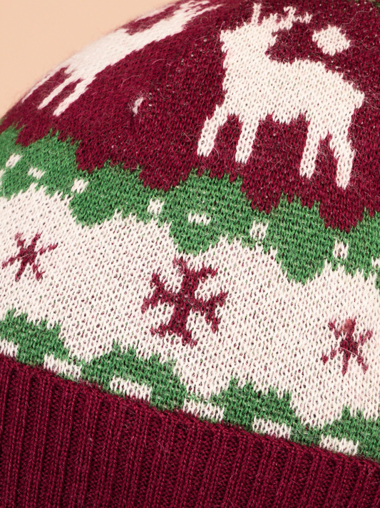 Classic Christmas Alpaca Hat
