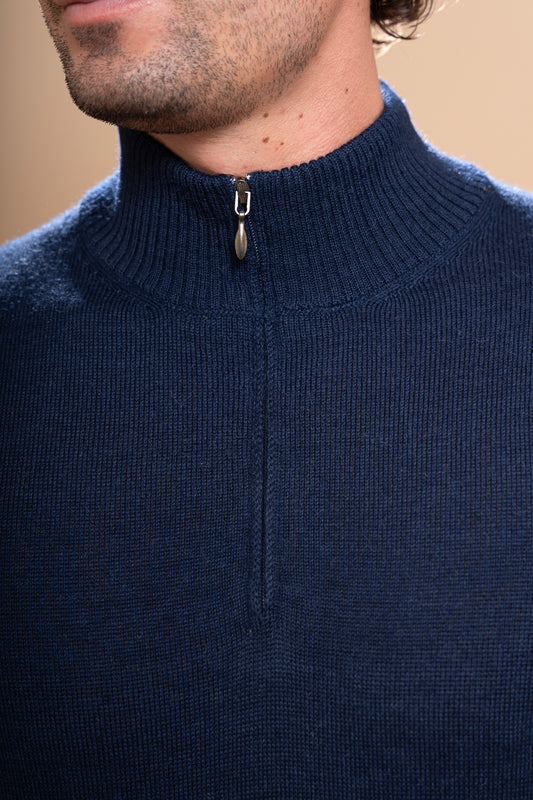 MEN’S HALF ZIP SWEATER