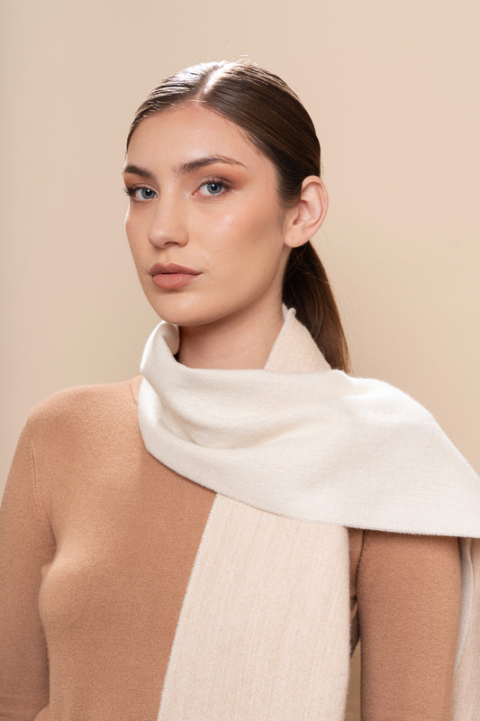 UNDYED DOUBLE FACE SCARF