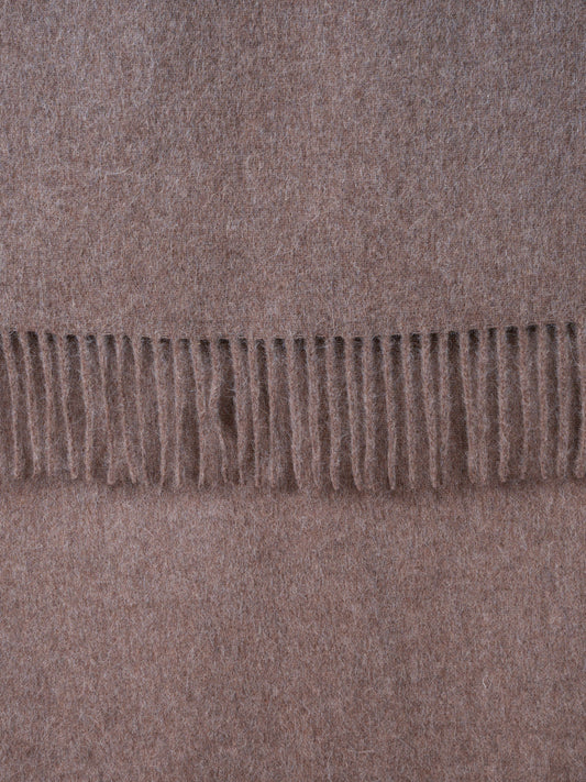 RECYCLED ALPACA THROW UNICOLOR