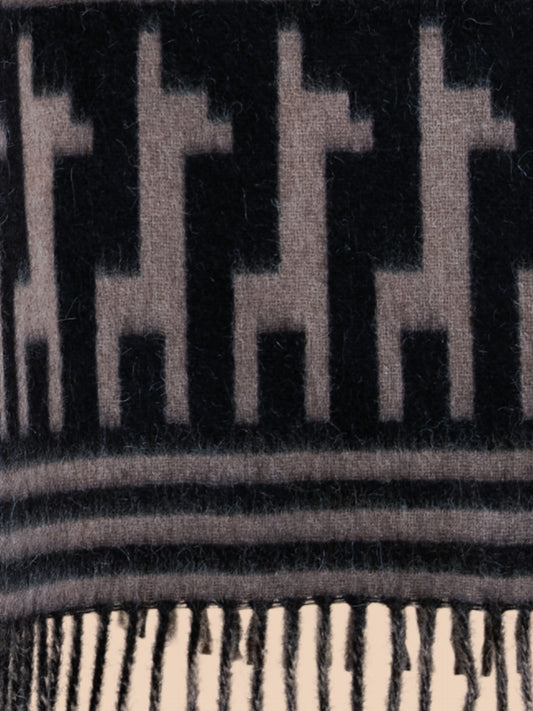 RECYCLED ALPACA THROW ETHNIC