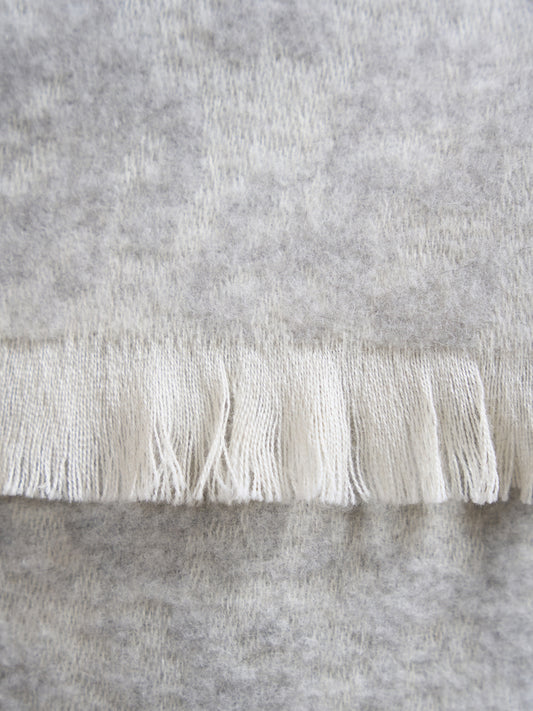 UNDYED BABY ALPACA/WOOL LADY SCARF